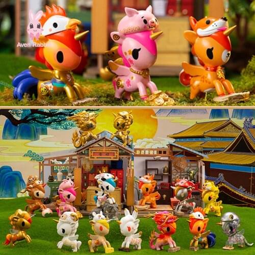 Blind Box Toys Tokidoki Bag Unicorn Zodiac Guardian Blind Box Guess Bag Caja Ciega Blind Bag Anime Figures Model Birthday Gift