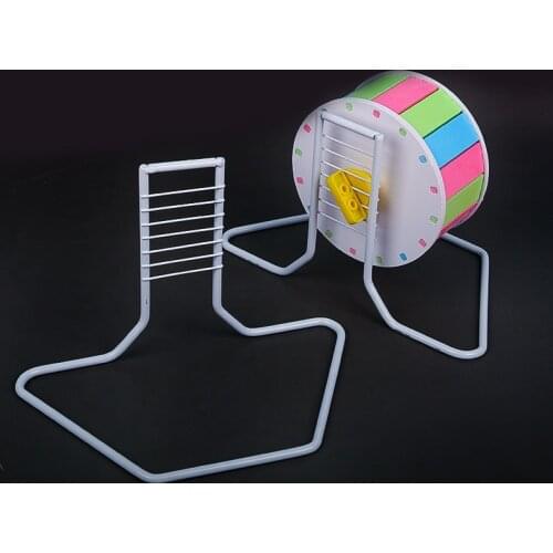 Metal Stand for Hamster Rat Mouse Running Wheel Jogging Toys Playing Wheel Stand Support Pet Stand Supplies