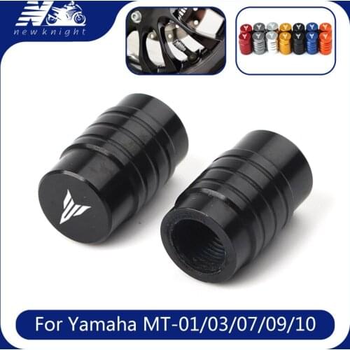 With Logo Motorcycle Accessories Wheel Tire Valve Caps CNC Aluminum Airtight Cover For Yamaha MT-01 MT03 MT07 MT09 MT10 All Year