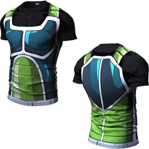 2020 Summer New Short Sleeve Men Tops 3D Z Animation Printing Cosplay Tight Sport T Shirt Breathable Quick Drying