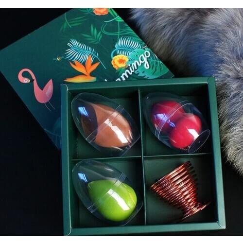 4pc Puff Set Water Drop Gourd Shape Cosmetic Makeup Sponge Blending Face Liquid Foundation Cream Make Up Cosmetics Powder