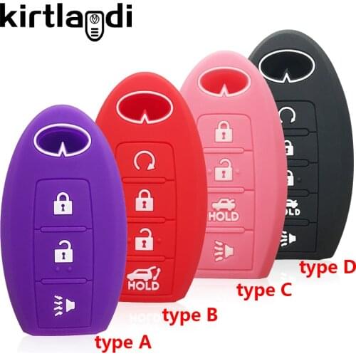 Silicone Remote Holder Keychian Car Key Case Cover for Infiniti FX EX QX EX25 FX37 G37 Q70 QX70 QX80 QX50 QX56 M35h Key Cover