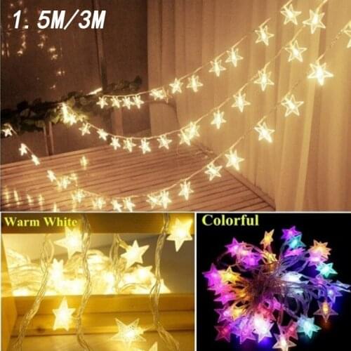 Led star lamp battery ball small colored lamp flash lamp floor lamp Christmas room curtain lamp