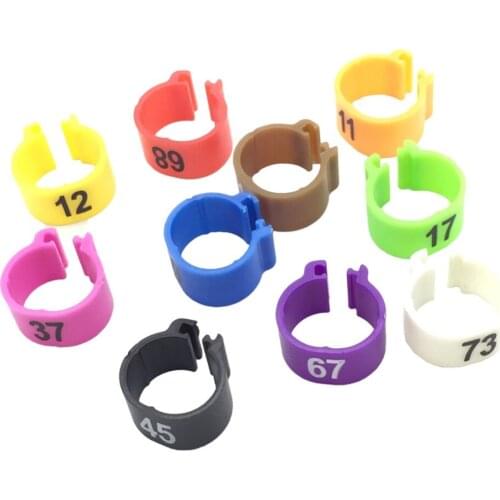 Inner Diameter 10mm Pigeon Leg Bands Poultry Dove Bird Parrot Foot Rings 10 Colors Bird Foot Ring Pigeon Foot Ring Bird Tools