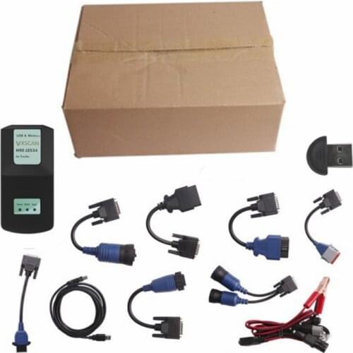 VXSCAN H90 J2534 Diesel Truck Diagnose Interface And Software With All Installers Diagnose Engines Transmissions ABS Instrument