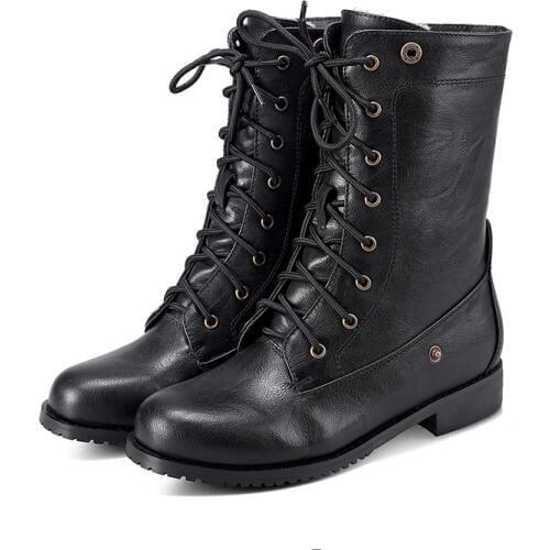 Snow Boots For Women Woman Ankle Shoes Winter Warm Ladies Wool Platform Lace Up Black Blue Brown 2019 New Fashion Free Shipping