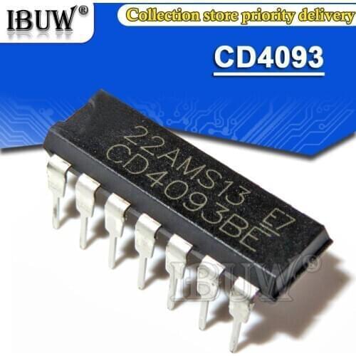 100PCS CD4093BE DIP CD4093 DIP-14 CD4093BD DIP14