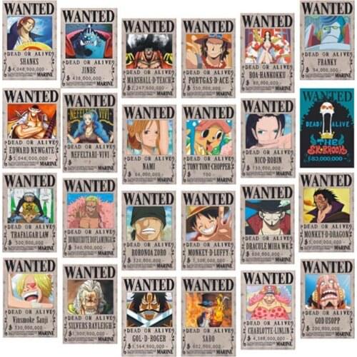 28.5X19.5CM 24Pcs Big Fun Anime Japanese Posters Home Decoration Wall Stickers Retro Paper Poster And Print Decor Posters Trippy