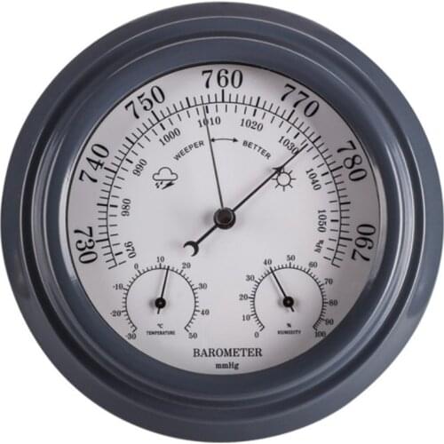 3 in 1 Thermometer Hygrometer Barometer Wall Hanging Weather Station Digital Indoor Atmospheric Pressure Meter