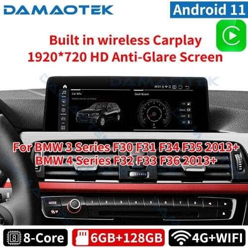 DamaoTek 10.25 INCH Android 10.0 car navigation system For BMW 3 Series F30 F31 F34 4 Series F32 F33 F36 NBT EVO 2013-2020 audio