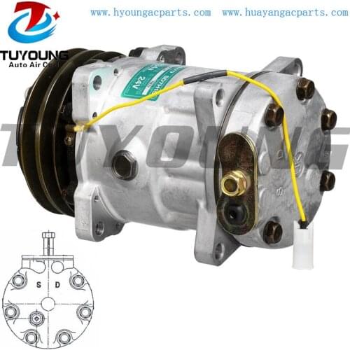 SD7H15 Car a/c Compressor fit for-VOLVO VI 8150136 125MM A2 24V