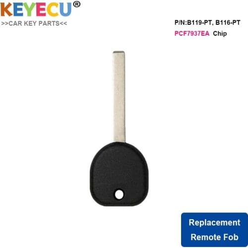 KEYECU Uncut Transponder Ignition Key FOB for Chevrolet Camaro Colorado Caprice PPV Cruze Limited Equinox Impala Limited Malibu