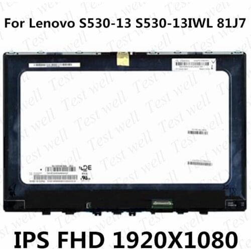 For lenovo S530-13 S530-13IWL NV133FHM-N6A V8.0 13.3'' FHD Lcd Screen NO-Touch Display Digitizer assembly