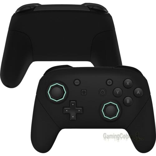 Black Octagonal Gated Sticks Design Replacement Grip Housing Shell for NS Switch Pro Controller- Controller NOT Included