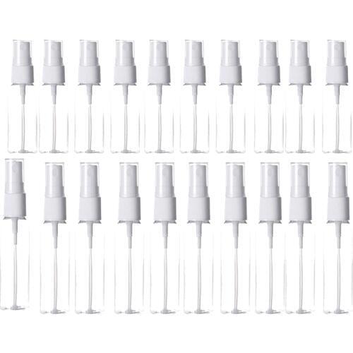 20 Packs of Clear Plastic Fine Mist Spray Bottle,20Ml,For Essential Oils, Travel, Perfumes and More