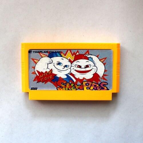 Nick Tom Snow Bros 60 Pins 8 Bit Game Card