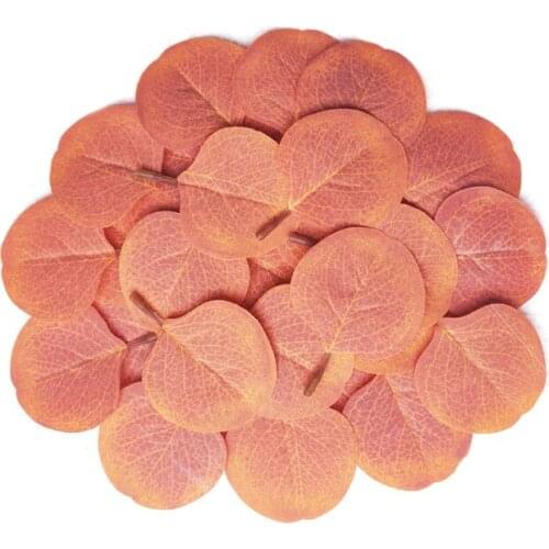 Artificial eucalyptus leaves green plant branches fake round leaves DIY home wedding banquet hall