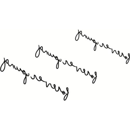 Cool Tattoos for Hand Tattoo Sticker Black Letter Fake Tatoo Wrist Foot Women Body Tatto Waterproof Temporary Tatu Arm Tattos