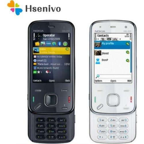 Original Nokia N86 original unlocked GSM 3G WIFI GPS 8MP Mobile phone Black&White russian keyboard support refurbished