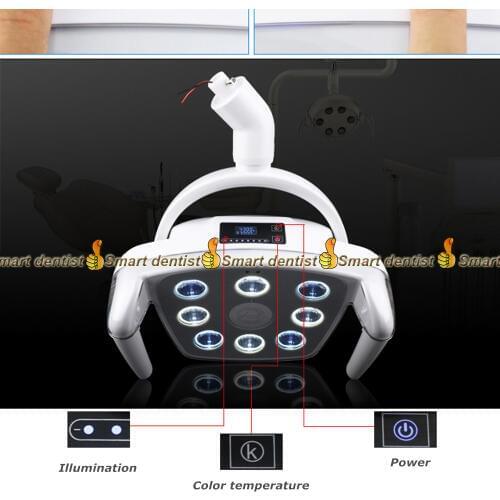 NEW Dental operation lighting LED lamp for implant for dental chair cold light shadow-less with touch screen 2018