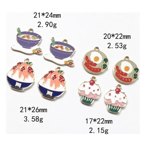Novelty earrings Korean earrings quirky jewelry ice cream dessert dripping alloy jewelry accessories bracelet pendant pendant