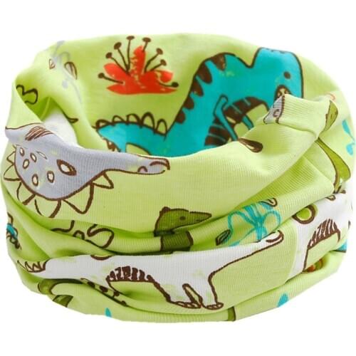New Autumn Winter Girls 100% Cotton Scarf Children Scarf Bibs LIC Boys Girls O Ring Scarf Lovely Kids Collar Children Bufandas