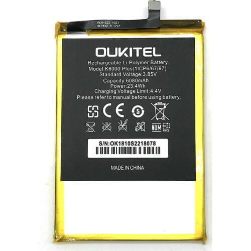 New 6080mAh Powerful Replacement Battery For Oukitel K6000 Plus (1ICP6/67/97) Bateria Baterij Mobile Phone