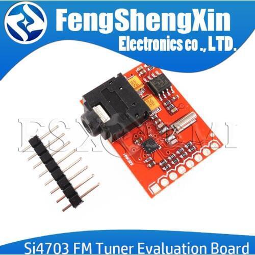 New Si4703 RDS FM Radio Tuner Evaluation Breakout Module For Arduino AVR PIC ARM Radio Data Service Filtering Carrier Module