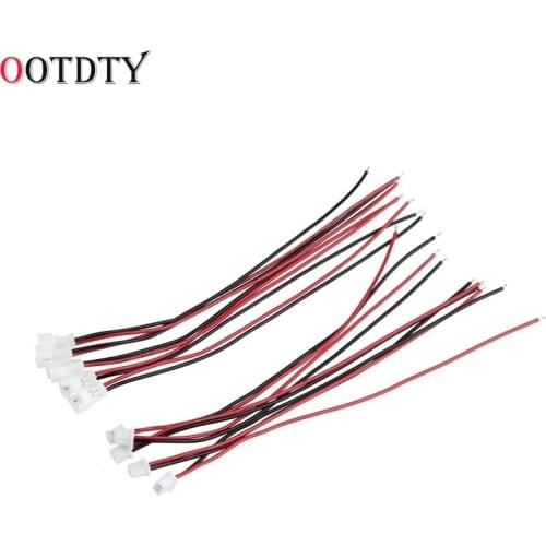 OOTDTY 20Pair Micro JST PH 1.25 2 PIN Male Female Plug Connector With Wire Cables 100mm