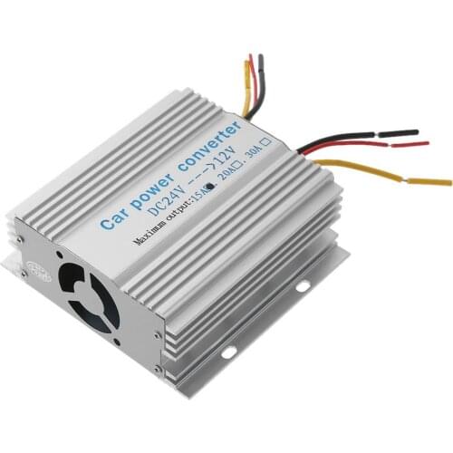 DC 24V to 12V Car Truck Power Inverter Max Output 15A DC to DC Inverter Transformer Step Down Converter Car Accessories
