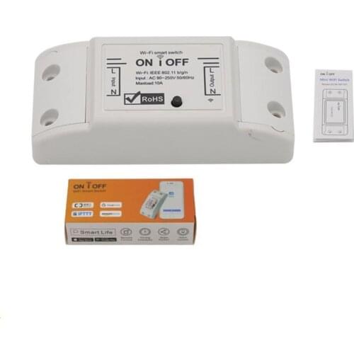 Automation Tuya WiFi Smart Switch 10A/2200W Wireless Remote Switch Timer APP Control Smart Home for Amazon Alexa Google Home