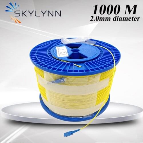 Special 1000 Meter Long SC/UPC SC/APC Fiber Optic Patch Cord SM OS2 G652D SX Core G652D 2.0mm Diameter Jumper Cable LSZH Jacket