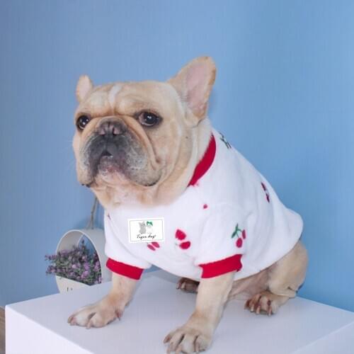 Tiger Dog Autumn Winter Pet Dogs Clothes For Fighting Teddy Corgi Fighting Bully Big Fat Dog Cute Style Plush Warm Pets Clothing