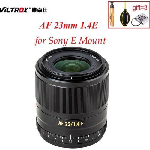 VILTROX 23mm f1.4 Auto Focus lens APS-C Compact Large Aperture Lens for Sony E-mount Camera A7S A6000 A6300 A6600 A7 A9 A7R