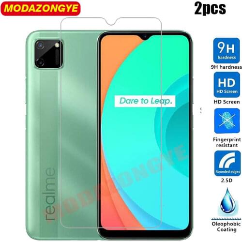 2 pcs Tempered Glass For Realme C11 Glass Screen Protector For Oppo Realme C11 C 11 RealmeC11 Glass Film 6.5 inch