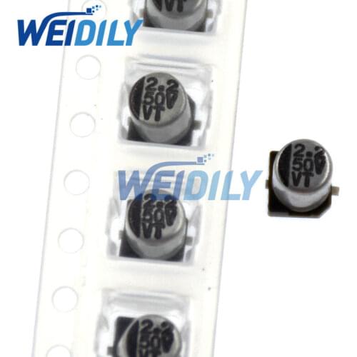 20PCS/LOT 2.2UF 50V 4mm*5.4mm SMD Electrolytic Capacitor 50v 2.2uf