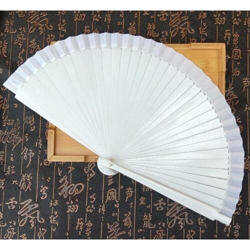 100pcs Spanish Fabric Wood Folding Hand Held Dance Fans Flower Party Gift Wedding Prom Dancing Summer Fan Accessories SN1397