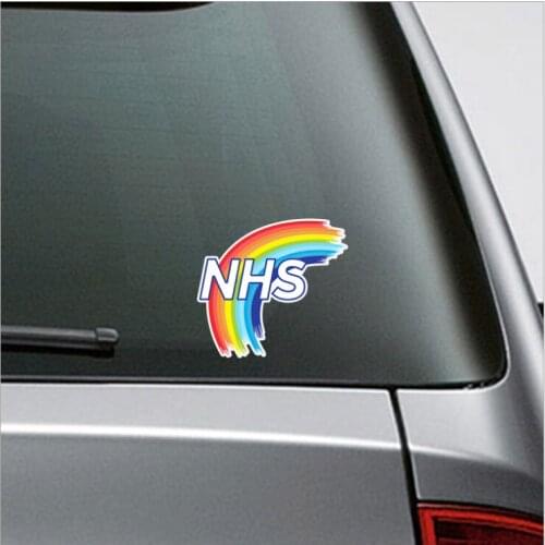 10x Reflective Car sticker THANK YOU NHS Flag AUTO Decal