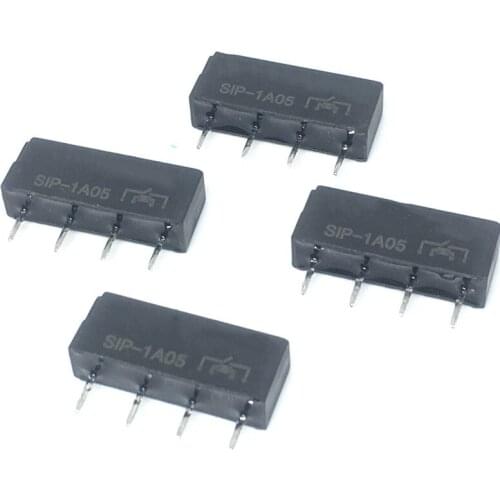 5PCS 5V Relay SIP-1A05 Reed Switch Relay For PAN CHANG Relay 4PIN New 1