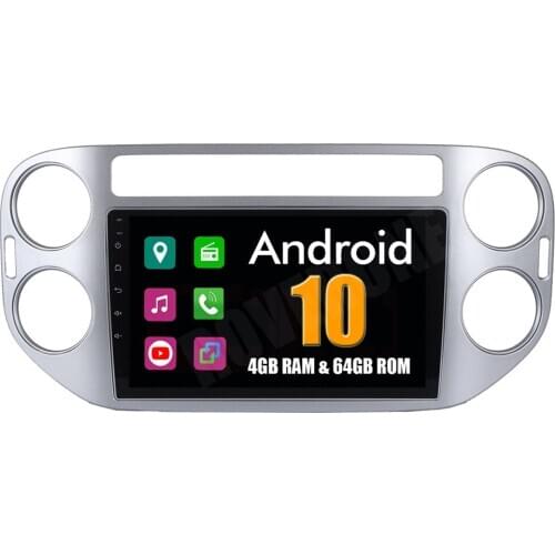Car Multimedia Player for Volkswagen Tiguan 2010 - 2015 Octa Core Android 10 10.2'' Radio Stereo GPS Navigation Navi NO DVD