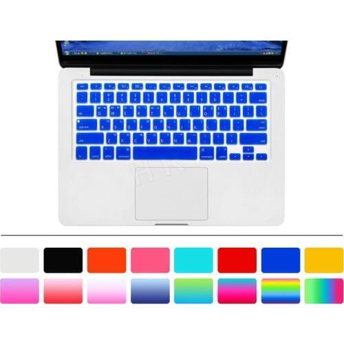 US Korean Keyboard Cover 5PCS Silicone Skin Protector Language for MacBook Pro 13 15 17 For Macbook Air 13 Korea Keyboard