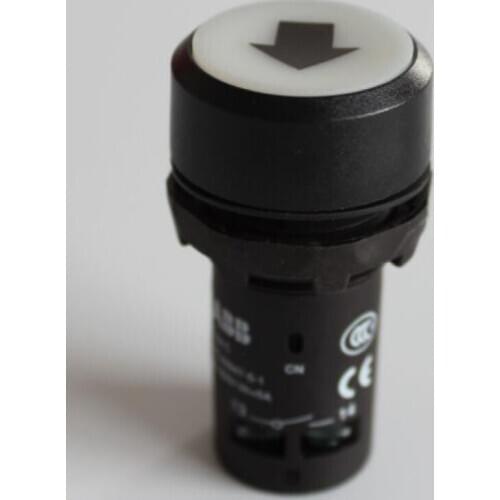 CP9-1005 10059151 Flush - White - Black plastic - 1NO+1NC - Customer defined pushbutton with special marking