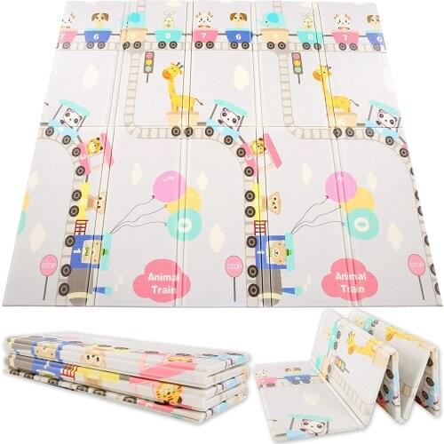 Game Educational Kids Carpet Foldable Baby Play Mat Childrens Crawling Pad Cartoon Room Decor Soft XPE Foam Nursery Rug
