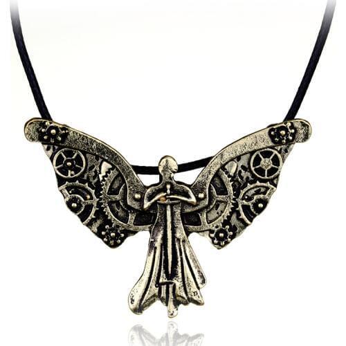 Dongsheng City of Bones Angel Necklace Angelic Forces Power Pendant Inspired Mortal Instruments Sword Angel Shadowhunters Colar