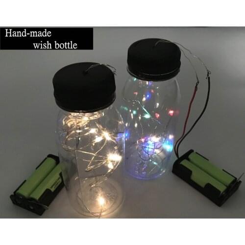 GOOD! Model led Manual lamp DIY LED,with battery holder colorful/warm white