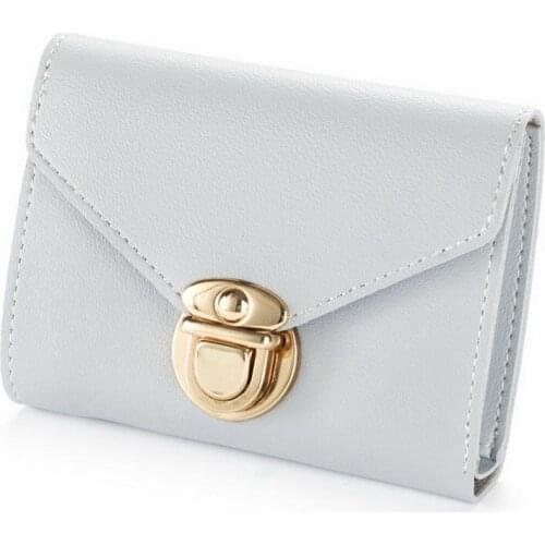 Trifold PU Leather Wallet for Women Fashion Credit Card Holder Short Purse New