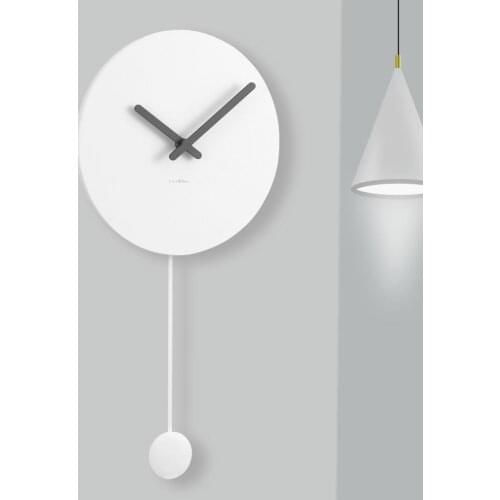 Office Quartz Wall Clock pendulum Art Living Room Silent Round Nordic Minimalist Wall Clock Modern Design Klok Home Decor BW50WC