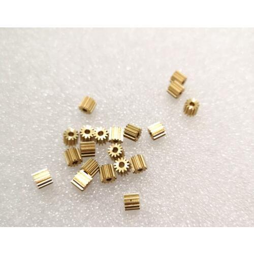 0.3 module copper gear 0.3M 13T hole diameter 1.5mm 2mm