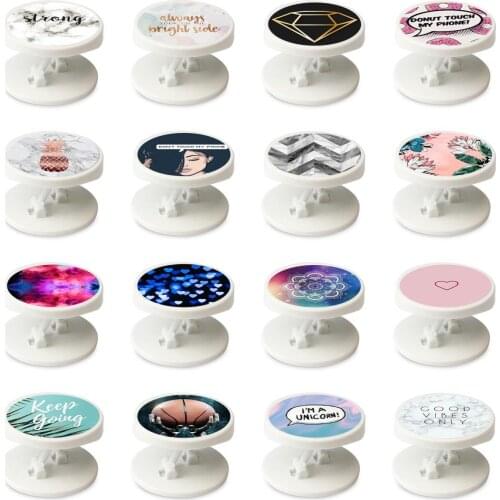 New marble texture Phone Holder Support Smartphone Phone Holder Pocket Grip Stand for Phones and Tablets