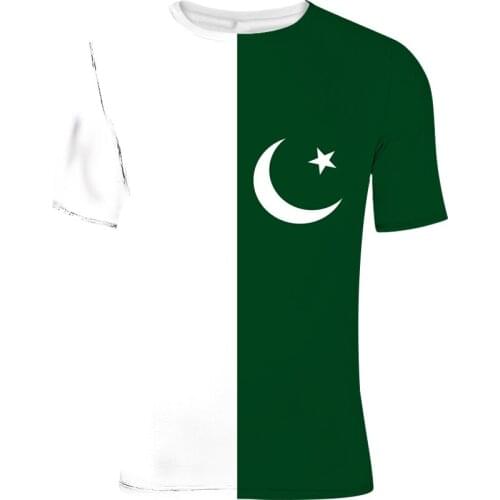 PAKISTAN male youth diy custom name number photo pak t shirt nation flag islam arabic islamic pk pakistani arab boy clothing